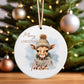 Custom Giraffe Christmas Ornament – Personalised Kids Tree Decoration Keepsake