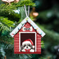 Personalised Christmas Dog Kennel Hanging Ornament – Choose Your Breed