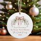 Personalised Christmas Ornament – Custom Tree Decoration For First Christmas New Home