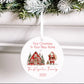Custom First Christmas in New Home Ornament – Personalised Tree Decoration Keepsake