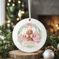 Personalised Christmas Ornament – Custom Tree Decoration For Children, Pink Gingerbread