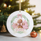 Personalised Christmas Ornament – Custom Tree Decoration For Children, Pink Gingerbread