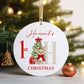 Personalised Christmas Tree Hanging Ornament Decoration Babies 1st Christmas