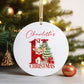 Personalised Christmas Tree Hanging Ornament Decoration Babies 1st Christmas