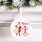 Personalised Christmas Tree Hanging Ornament Decoration Babies 1st Christmas
