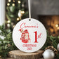 Personalised Christmas Tree Hanging Ornament Decoration Babies 1st Christmas