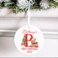 Personalised Christmas Tree Hanging Ornament Decoration Babies 1st Christmas