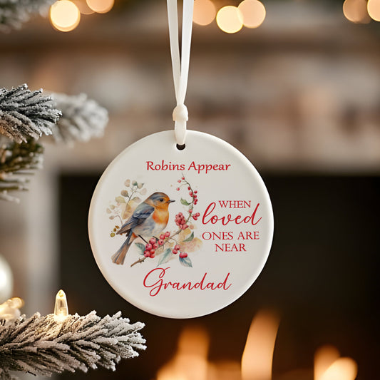 Personalised Memorial Christmas Tree Ornament – In Loving Memory Decoration