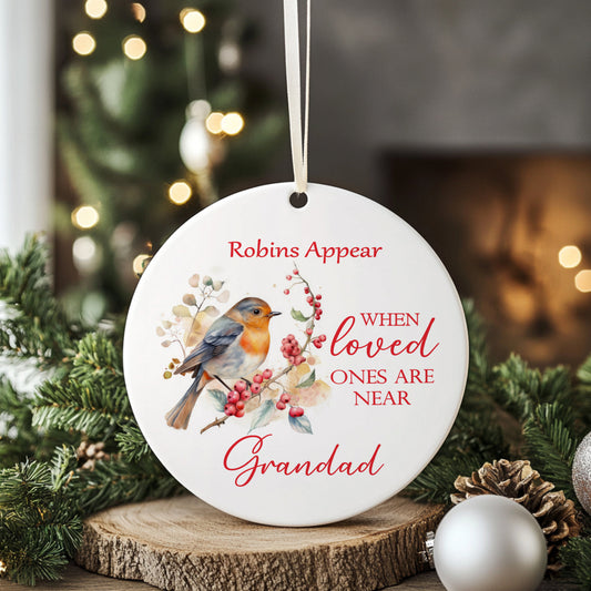 Personalised Memorial Christmas Tree Ornament – In Loving Memory Decoration