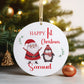 Personalised Christmas Tree Hanging Ornament Decoration Babies 1st Christmas