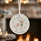 Reindeer Themed Personalised Christmas Ornament – Custom Tree Decoration For Children