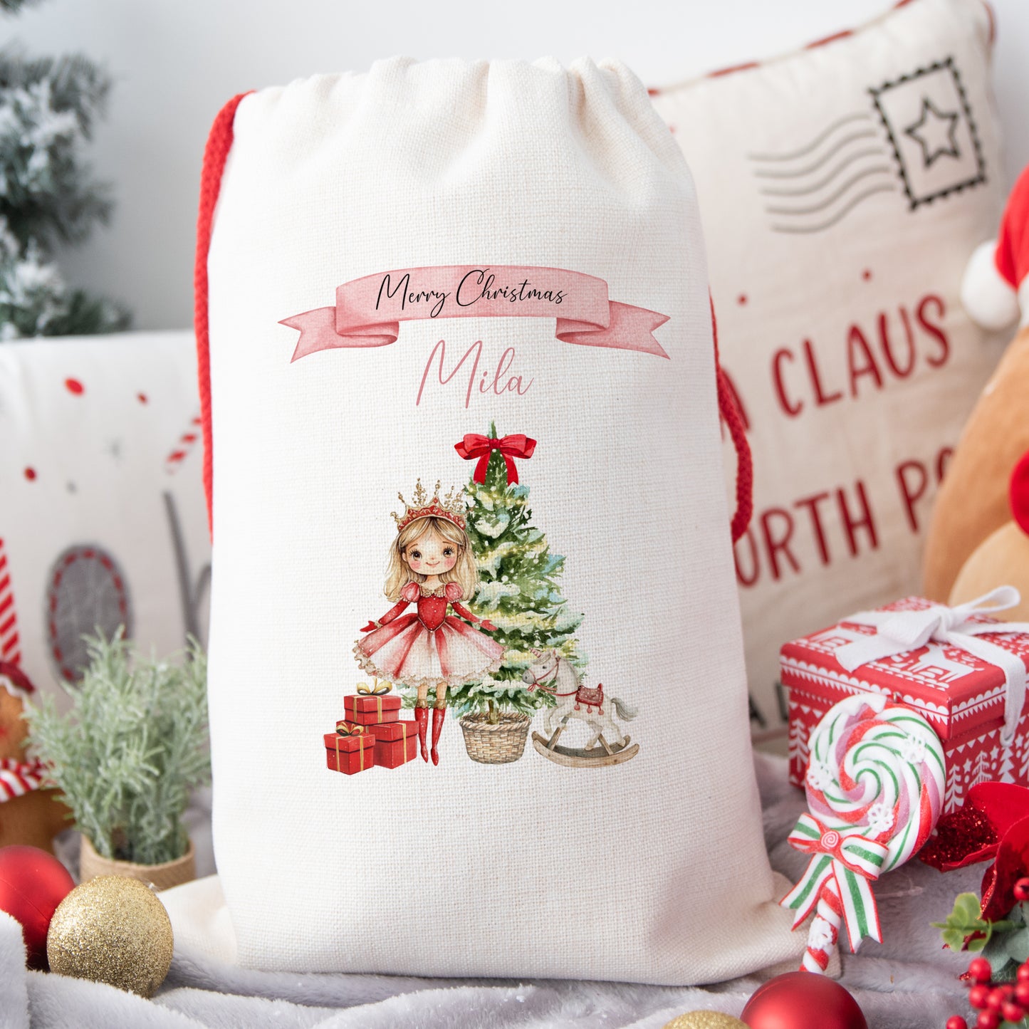 Personalised Santa Sack for Kids and Children