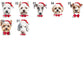 personalised christmas santa sack for dogs, red drawstring bag, with your dogs name on the front.  Perfect for dog lovers