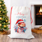 Personalised Santa Sack for Children, Dinosaur Design