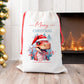 Personalised Santa Sack for Children, Dinosaur Design