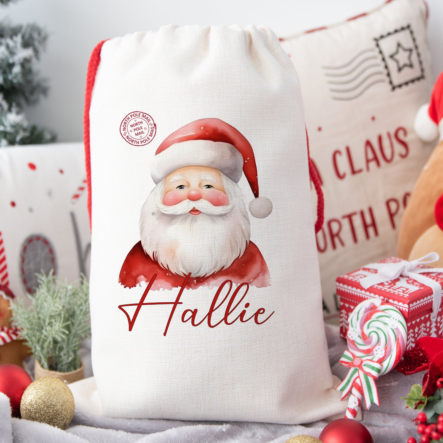 Personalised Santa Sack for Children, Santa Claus