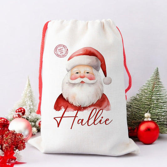 Personalised Santa Sack for Children, Santa Claus