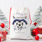 Personalised Santa Sack, Football Lover, Footie Gift Sack for Kids or Adults