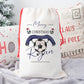 Personalised Santa Sack, Football Lover, Footie Gift Sack for Kids or Adults