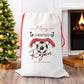 Personalised Santa Sack, Football Lover, Footie Gift Sack for Kids or Adults