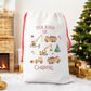 Personalised Santa Sack, Construction Diggers Gift Sack for Kids or Adults