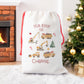 Personalised Santa Sack, Construction Diggers Gift Sack for Kids or Adults