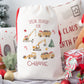 Personalised Santa Sack, Construction Diggers Gift Sack for Kids or Adults