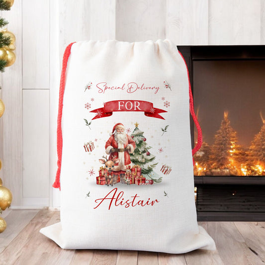 Personalised Santa Sack, Gift Sack for Kids or Adults