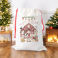 Personalised Santa Sack, Gift Sack for Kids or Adults, Farm Animals Barn