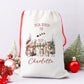 Personalised Santa Sack, Gift Sack for Kids or Adults, Woodland Animals