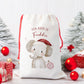 Personalised Santa Sack, Gift Sack for Kids or Adults, Elephant