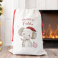 Personalised Santa Sack, Gift Sack for Kids or Adults, Elephant