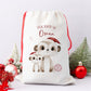 Personalised Santa Sack, Gift Sack for Kids or Adults, Meerkat