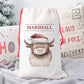 Personalised Santa Sack, Gift Sack for Kids or Adults, Highland Cow
