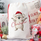 Personalised Santa Sack, Gift Sack for Kids or Adults, Koala Bear