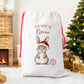 Personalised Santa Sack, Gift Sack for Kids or Adults, Rabbit