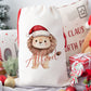 Personalised Santa Sack, Gift Sack for Kids or Adults, Lion
