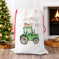 Personalised Tractor Christmas Sack – Custom Santa Gift Bag