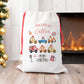 Personalised Christmas Santa Gift Sack – Transport Design with Cars, Trucks, Lorry – Custom Name Christmas Sack for Kids