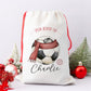 Personalised Santa Sack, Gift Sack for Kids or Adults, Football