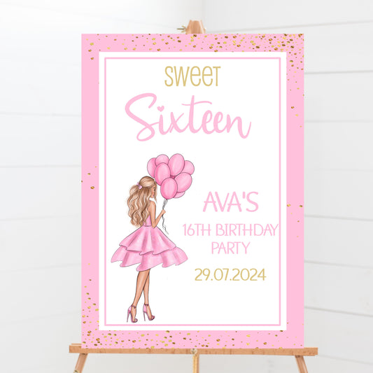 Personalised Birthday Party Welcome Sign