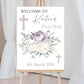 First Holy Communion Welcome Sign, Personalised Party Decor