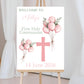 First Holy Communion Welcome Sign, Personalised Party Decor