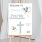 First Holy Communion Welcome Sign, Personalised Party Decor