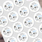 Christmas Stickers for Children's Gift Wrapping, Personalised With Name Penguin