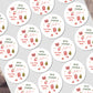 Christmas Stickers for Babies Gift Wrapping, Personalised With Name - Christmas Clothing