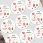 Christmas Stickers for Babies Gift Wrapping, Personalised With Name - Christmas Clothing