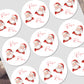 Christmas Stickers for Children's Gift Wrapping, Personalised With Name - Santa Claus