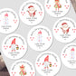 Personalised Children's Christmas Stickers for Gift Wrapping