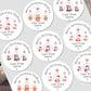 Personalised Children's Christmas Stickers for Gift Wrapping